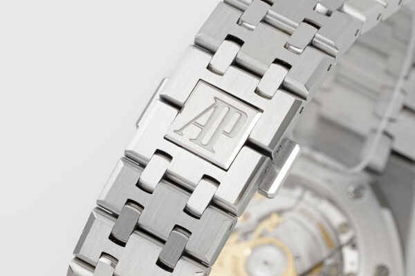 AP Royal Oak 37mm 15450 SS APS Factory 1:1 Best Edition White Textured Dial - Best Replica Watches Store For Sale!