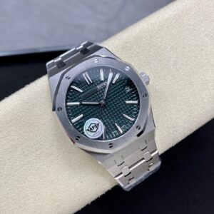 AP Royal Oak 41mm 15510  SS APS Factory 1:1 Best Edition Green Dial V2 - Best Replica Watches Store For Sale!