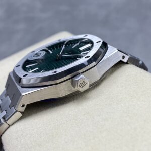 AP Royal Oak 41mm 15510  SS APS Factory 1:1 Best Edition Green Dial V2 - Best Replica Watches Store For Sale!