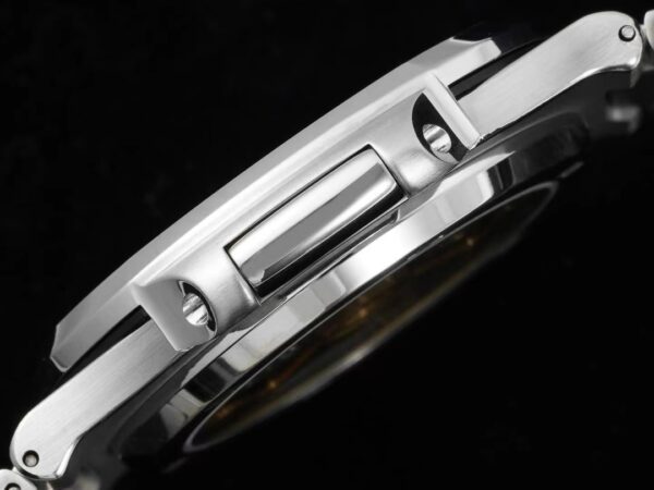 PATEK PHILIPPE Nautilus 5711 SS GR Factory 1:1 Best Edition White Dial Purple Diamonds Bezel on SS Bracelet 324CS - Best Replica Watches Store For Sale!
