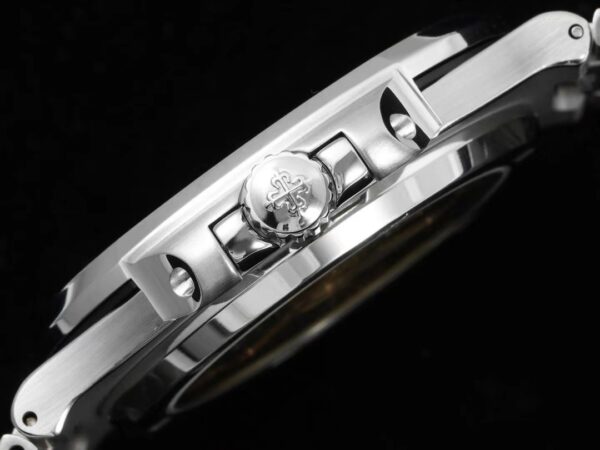 PATEK PHILIPPE Nautilus 5711 SS GR Factory 1:1 Best Edition White Dial Purple Diamonds Bezel on SS Bracelet 324CS - Best Replica Watches Store For Sale!