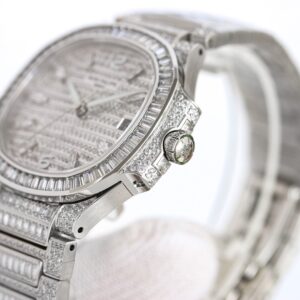 PATEK PHILIPPE Nautilus 7118 Ladies White Diamonds GR Factory 1:1 Best Edition - Best Replica Watches Store For Sale!