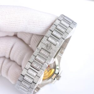 PATEK PHILIPPE Nautilus 7118 Ladies White Diamonds GR Factory 1:1 Best Edition - Best Replica Watches Store For Sale!