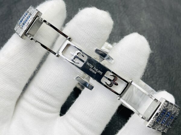 PATEK PHILIPPE Nautilus 7118 Ladies Blue/White Diamonds GR Factory 1:1 Best Edition - Best Replica Watches Store For Sale!