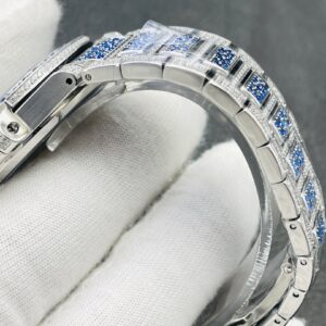 PATEK PHILIPPE Nautilus 7118 Ladies Blue/White Diamonds GR Factory 1:1 Best Edition - Best Replica Watches Store For Sale!