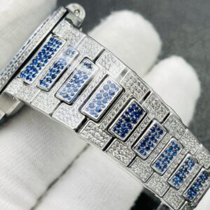 PATEK PHILIPPE Nautilus 7118 Ladies Blue/White Diamonds GR Factory 1:1 Best Edition - Best Replica Watches Store For Sale!