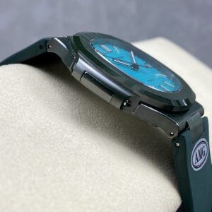 PATEK PHILIPPE AET Nautilus 5711 Green Ceramic  AMG Factory Best Edition Tiffany Blue Dial - Best Replica Watches Store For Sale!