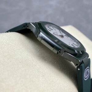 PATEK PHILIPPE AET Nautilus 5711 Green Ceramic  AMG Factory Best Edition White Dial - Best Replica Watches Store For Sale!