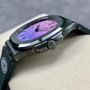PATEK PHILIPPE AET Nautilus 5711 Green Ceramic  AMG Factory Best Edition Purple/Pink Dial - Best Replica Watches Store For Sale!