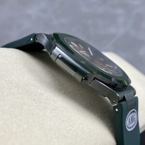 PATEK PHILIPPE AET Nautilus 5711 Green Ceramic  AMG Factory Best Edition Brown Dial - Best Replica Watches Store For Sale!