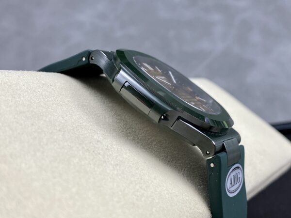 PATEK PHILIPPE AET Nautilus 5711 Green Ceramic  AMG Factory Best Edition Brown Dial - Best Replica Watches Store For Sale!