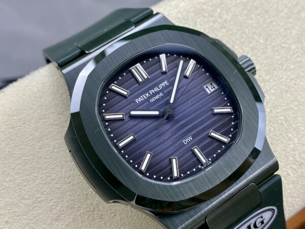 PATEK PHILIPPE AET Nautilus 5711 Green Ceramic  AMG Factory Best Edition Blue Dial - Best Replica Watches Store For Sale!