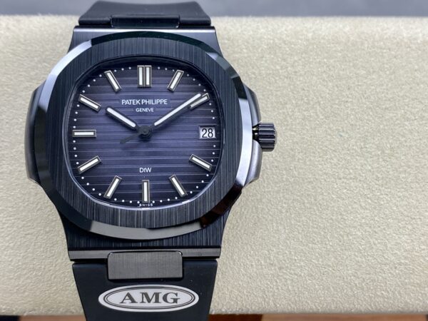 PATEK PHILIPPE AET Nautilus 5711 Black Ceramic  AMG Factory Best Edition Blue Dial - Best Replica Watches Store For Sale!