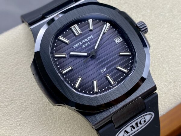 PATEK PHILIPPE AET Nautilus 5711 Black Ceramic  AMG Factory Best Edition Blue Dial - Best Replica Watches Store For Sale!