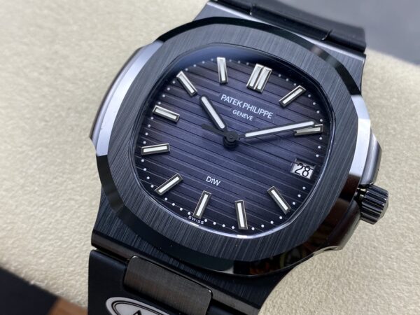 PATEK PHILIPPE AET Nautilus 5711 Black Ceramic  AMG Factory Best Edition Blue Dial - Best Replica Watches Store For Sale!