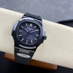 PATEK PHILIPPE AET Nautilus 5711 Black Ceramic  AMG Factory Best Edition Blue Dial - Best Replica Watches Store For Sale!