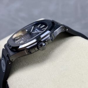PATEK PHILIPPE AET Nautilus 5711 Black Ceramic  AMG Factory Best Edition Blue Dial - Best Replica Watches Store For Sale!