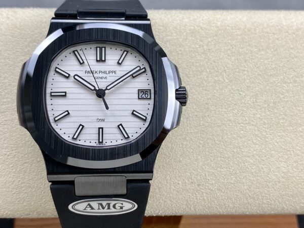 PATEK PHILIPPE AET Nautilus 5711 Black Ceramic  AMG Factory Best Edition White Dial - Best Replica Watches Store For Sale!