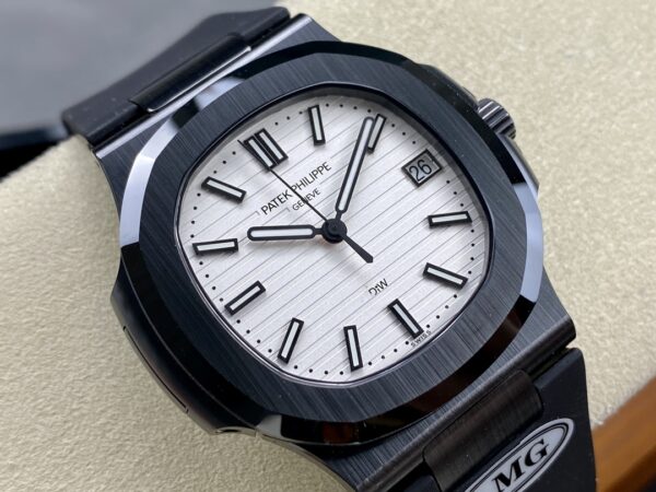 PATEK PHILIPPE AET Nautilus 5711 Black Ceramic  AMG Factory Best Edition White Dial - Best Replica Watches Store For Sale!