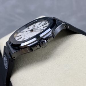 PATEK PHILIPPE AET Nautilus 5711 Black Ceramic  AMG Factory Best Edition White Dial - Best Replica Watches Store For Sale!