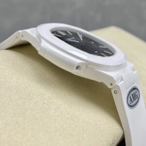 PATEK PHILIPPE AET Nautilus 5711 White Ceramic  AMG Factory Best Edition Blue Dial - Best Replica Watches Store For Sale!