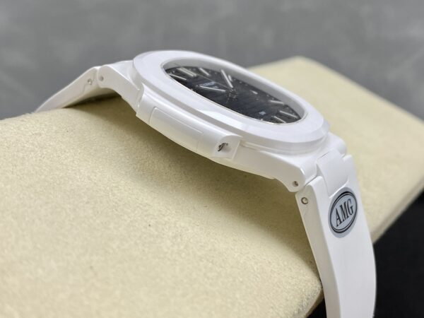 PATEK PHILIPPE AET Nautilus 5711 White Ceramic  AMG Factory Best Edition Blue Dial - Best Replica Watches Store For Sale!