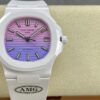 PATEK PHILIPPE AET Nautilus 5711 White Ceramic  AMG Factory Best Edition Purple/Pink Dial - Best Replica Watches Store For Sale!