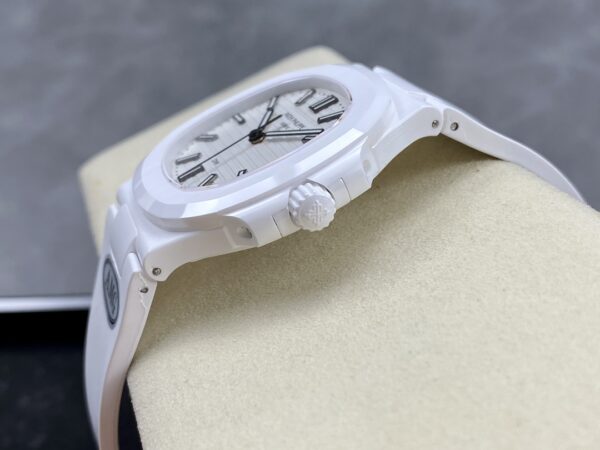 PATEK PHILIPPE AET Nautilus 5711 White Ceramic  AMG Factory Best Edition White Dial - Best Replica Watches Store For Sale!