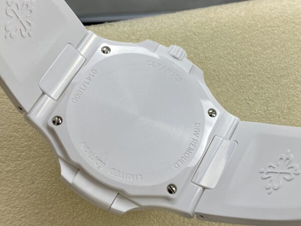 PATEK PHILIPPE AET Nautilus 5711 White Ceramic  AMG Factory Best Edition White Dial - Best Replica Watches Store For Sale!