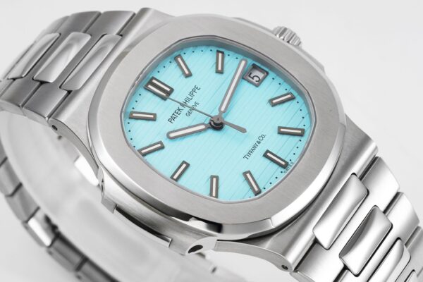 PATEK PHILIPPE Nautilus 5711 Tiffany  PPF Factory 1:1 Best Edition Tiffany Blue Dial  V5 - Best Replica Watches Store For Sale!