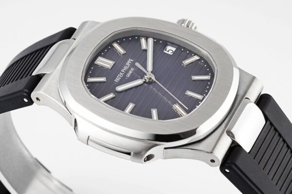 PATEK PHILIPPE Nautilus 5711/1A  PPF Factory 1:1 Best Edition Gray Dial on Black Rubber Strap 324CS V5 - Best Replica Watches Store For Sale!
