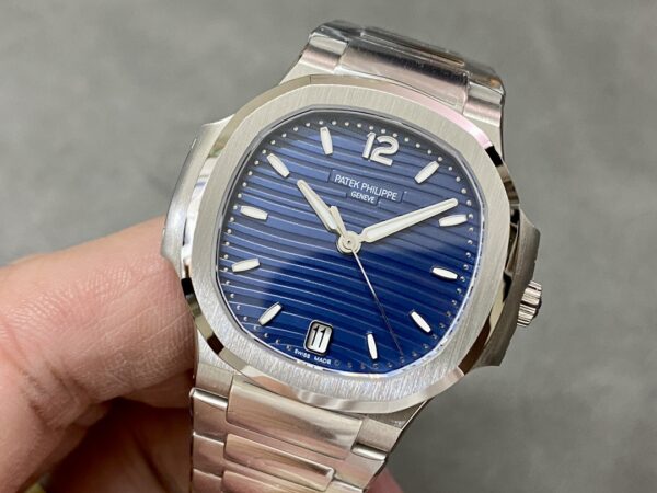 PATEK PHILIPPE Nautilus 7118 Ladies 3K Factory 1:1 Best Edition Blue Dial - Best Replica Watches Store For Sale!