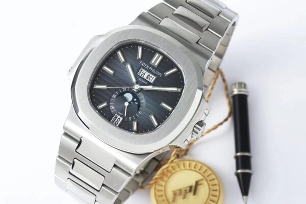 PATEK PHILIPPE Nautilus 5726 Full Function SS  PPF Factory 1:1 Best Edition Blue Dial - Best Replica Watches Store For Sale!