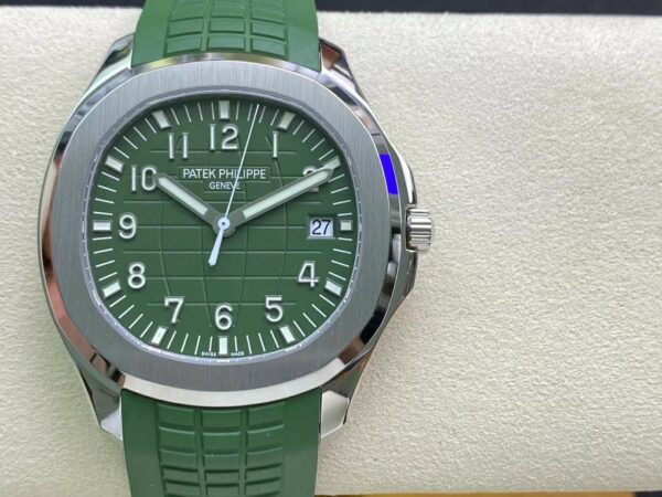 PATEK PHILIPPE Aquanaut 5168G 42mm SS 3K Factory 1:1 Best Edition Green Dial - Best Replica Watches Store For Sale!