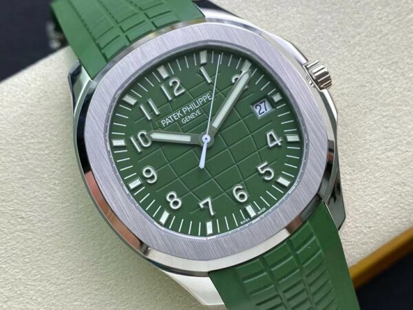 PATEK PHILIPPE Aquanaut 5168G 42mm SS 3K Factory 1:1 Best Edition Green Dial - Best Replica Watches Store For Sale!