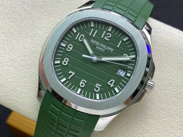 PATEK PHILIPPE Aquanaut 5168G 42mm SS 3K Factory 1:1 Best Edition Green Dial - Best Replica Watches Store For Sale!