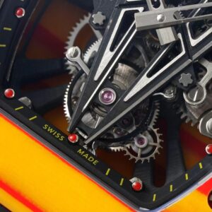 Richard Mille RM027-03 Tourbillon RM Factory Orange/Red Carbon Black Rubber Strap - Best Replica Watches Store For Sale!