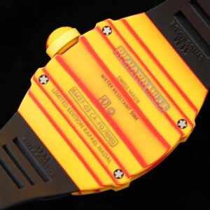 Richard Mille RM027-03 Tourbillon RM Factory Orange/Red Carbon Black Rubber Strap - Best Replica Watches Store For Sale!