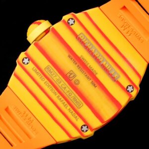 Richard Mille RM027-03 Real Tourbillon RM Factory Best Edition Orange/Red Carbon Skeleton Dial on Orange Rubber Strap - Best Replica Watches Store For Sale!