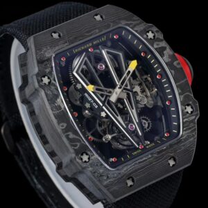Richard Mille RM027-03 NTPT Tourbillon RM Factory Best Edition Skeleton Dial on Black Nylon Strap - Best Replica Watches Store For Sale!