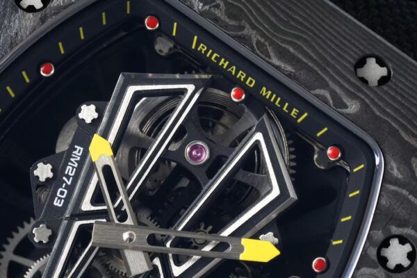 Richard Mille RM027-03 NTPT Tourbillon RM Factory Best Edition Skeleton Dial on Black Nylon Strap - Best Replica Watches Store For Sale!