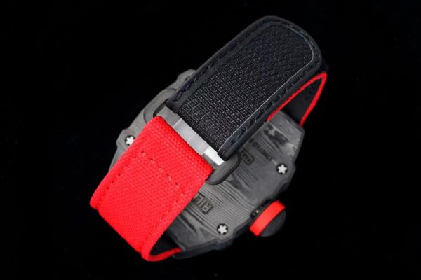 Richard Mille RM027-03 NTPT Tourbillon RM Factory Best Edition Skeleton Dial on Red Nylon Strap - Best Replica Watches Store For Sale!