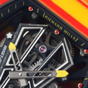 Richard Mille RM027-03 Tourbillon RM Factory Best Edition Orange/Red Carbon Orange Nylon Strap - Best Replica Watches Store For Sale!
