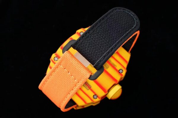 Richard Mille RM027-03 Tourbillon RM Factory Best Edition Orange/Red Carbon Orange Nylon Strap - Best Replica Watches Store For Sale!