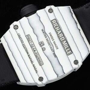 Richard Mille RM027-02 Nadal Tourbillon RM Factory White Forge Carbon Black Nylon Strap - Best Replica Watches Store For Sale!