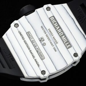 Richard Mille RM027-02 Nadal Tourbillon RM Factory White Forge Carbon Black Rubber Strap - Best Replica Watches Store For Sale!