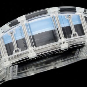 RICHARD MILLERM  RM35-01 Transparent RM Factory Best Edition  White Rubber Strap - Best Replica Watches Store For Sale!