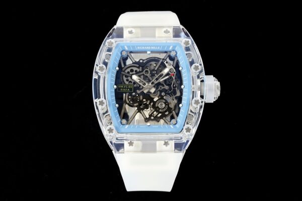 RICHARD MILLERM  RM35-01 Transparent RM Factory Best Edition Rubber Strap - Best Replica Watches Store For Sale!