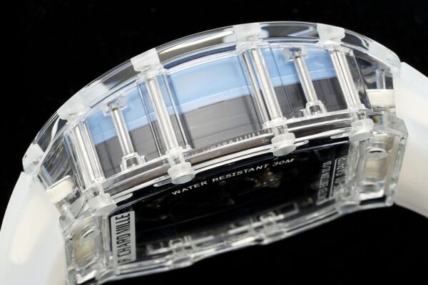 RICHARD MILLERM  RM35-01 Transparent RM Factory Best Edition Rubber Strap - Best Replica Watches Store For Sale!