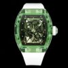 RICHARD MILLERM RM035 RM35-01 Green Transparent RM Factory Best Edition Skeleton Dial on Translucent Rubber Strap Clone RMUL2 - Best Replica Watches Store For Sale!